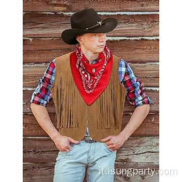 Outfit occidentali per uomini cowboy per il cosplay di Halloween